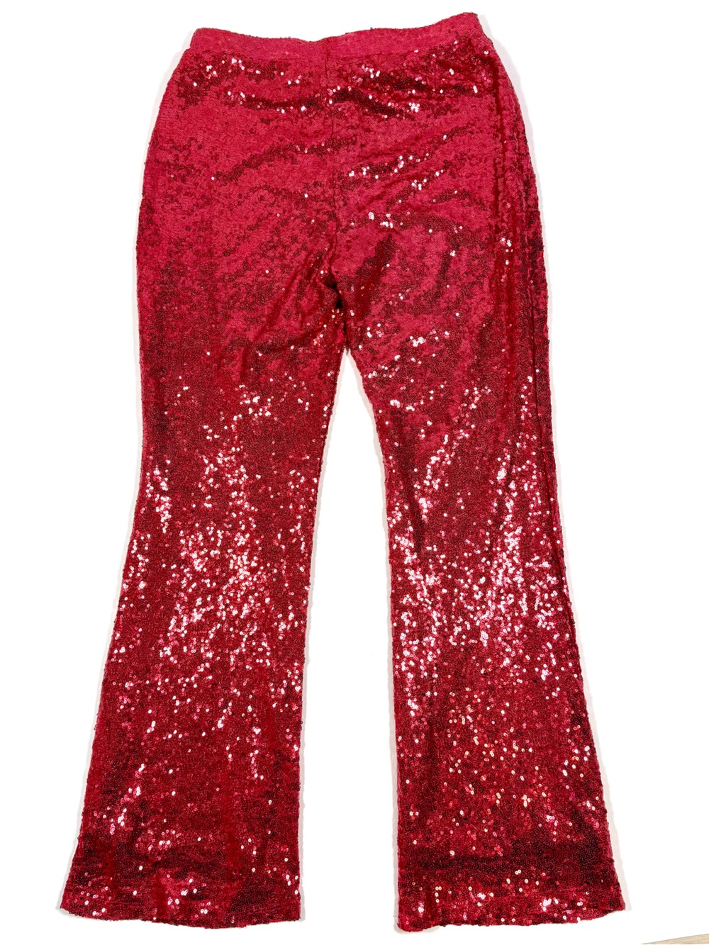 NWT Sincerely Jules Pink Sequin Elastic Pants Size L WATCH VIDEO TO SEE SPARKLE - Picture 3 of 10